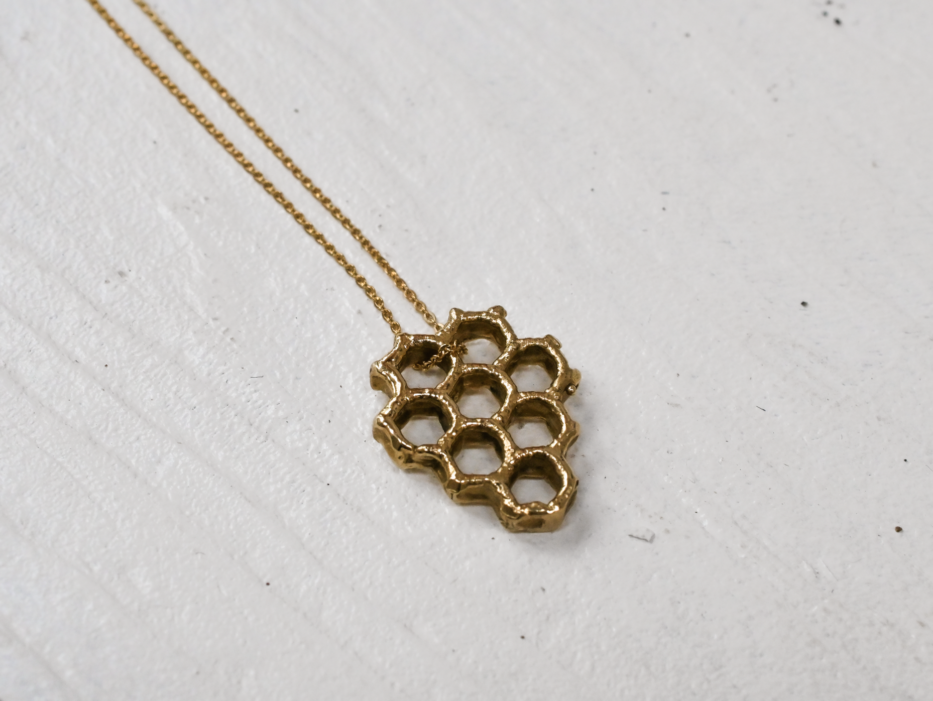 Cast Honeycomb Necklace