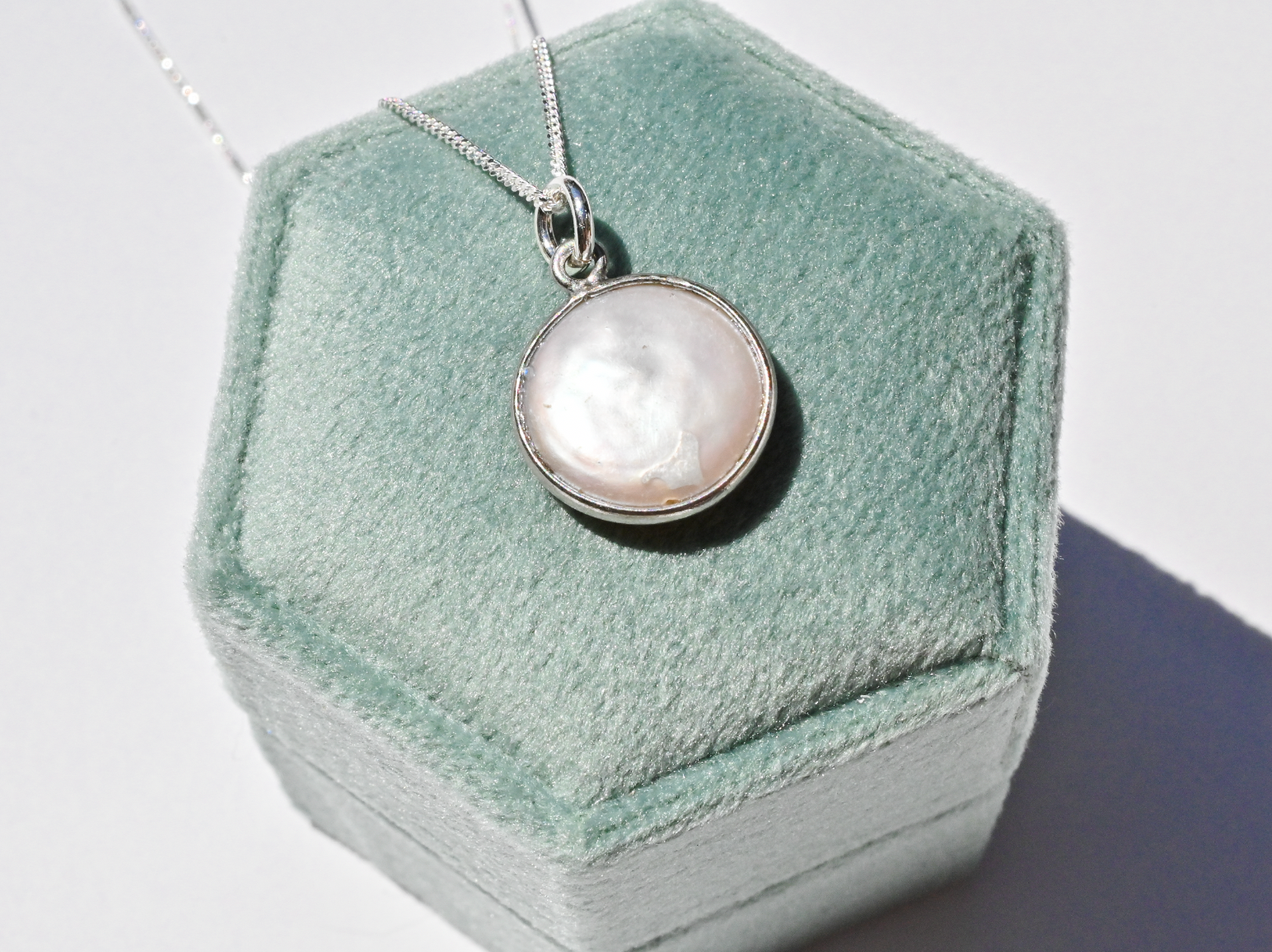 Fresh Water Pearl Pendant // Wrapped in Sterling Silver