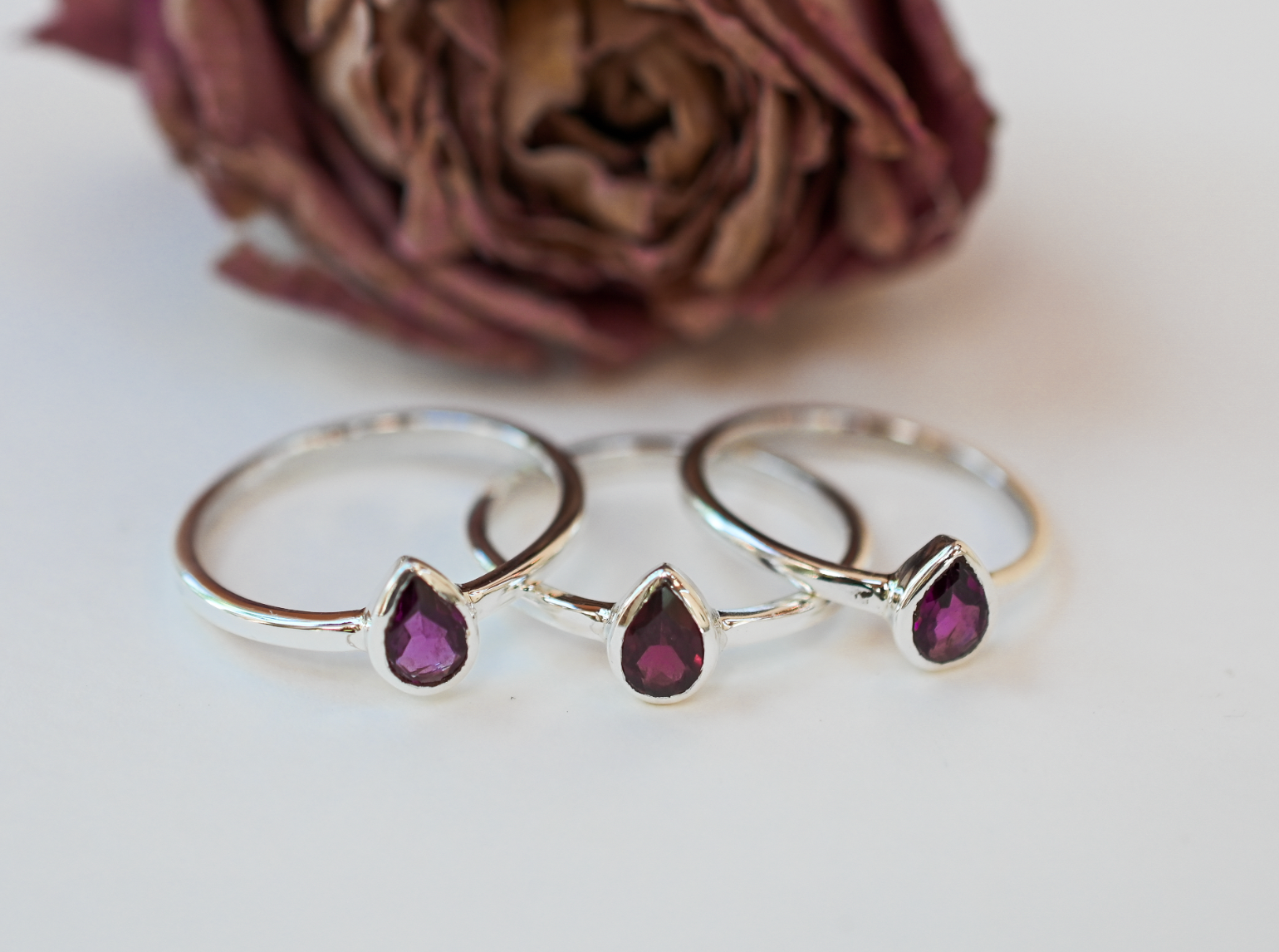 Purple Garnet Ring