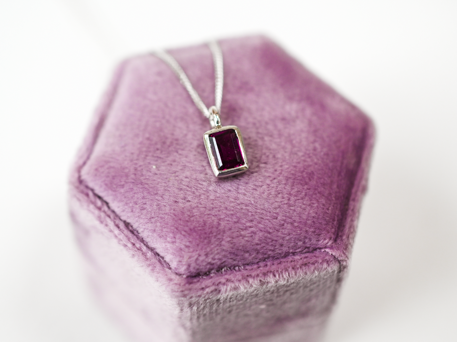 Purple Garnet Necklace